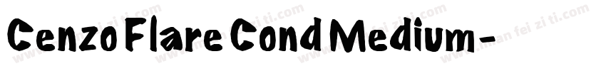 Cenzo Flare Cond Medium字体转换